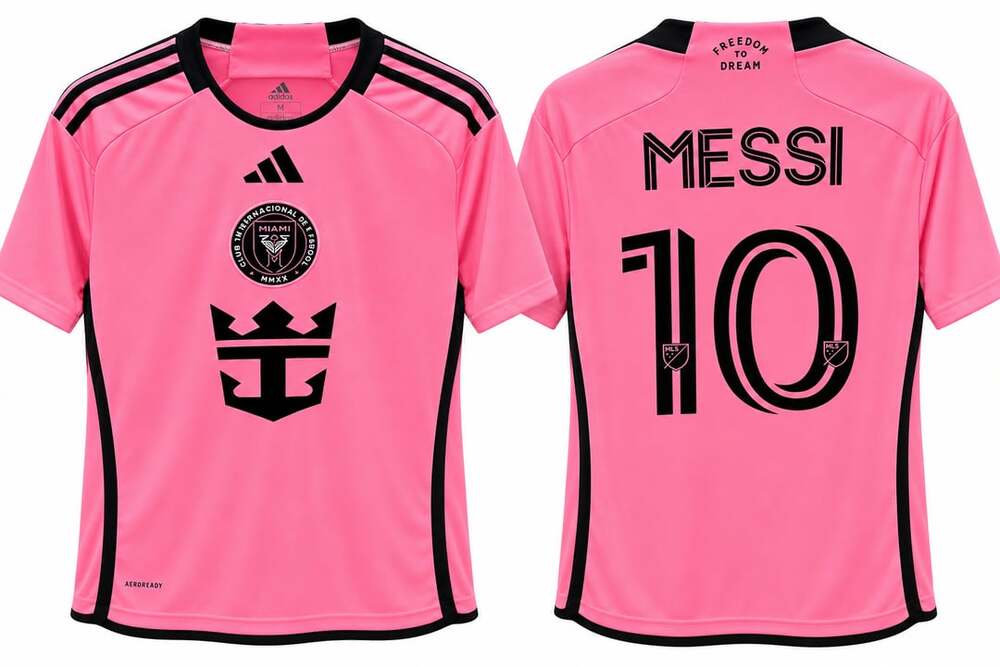 Adidas Inter Miami Messi 10 Size M Home Soccer Jersey Pink